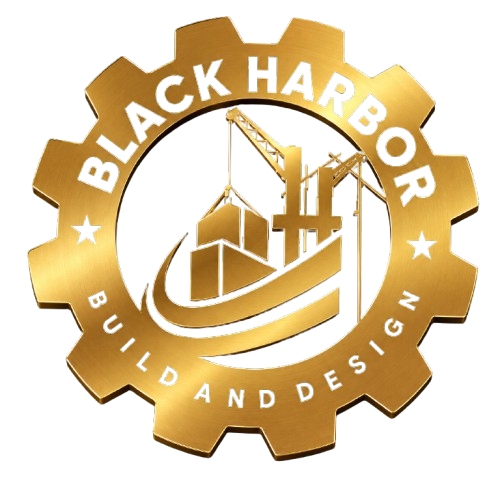 Black Harbor Build & Design Logo